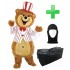 Kostüm Bär 22 + Tasche XL + Hygiene Maske (Hochwertig)