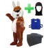 Kostüm Hase 9 + Kühlweste + Tasche L + Hygiene Maske (Hochwertig)