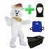 Kostüm Eisbär 6 + Kühlweste "M24" + Tasche "Star" + Hygiene Maske (Hochwertig)