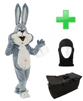 Kostüm Hase 11 + Tasche "Star" + Hygiene Maske (Hochwertig)