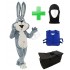 Kostüm Hase 11 + Kühlweste + Tasche Star + Hygiene Maske (Hochwertig)