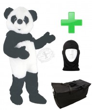 Kostüm Panda 1 + Tasche "Star" + Hygiene Maske (Hochwertig)