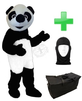 Kostüm Panda 5 + Tasche "Star" + Hygiene Maske (Hochwertig)