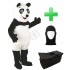 Kostüm Panda 2 + Tasche Star + Hygiene Maske (Hochwertig)