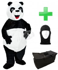 Kostüm Panda 3 + Tasche "Star" + Hygiene Maske (Hochwertig)