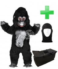Kostüm Gorilla 6 + Tasche "Star" + Hygiene Maske (Hochwertig)