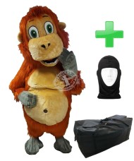 Kostüm Orang Utan / Affe + Tasche "XL" + Hygiene Maske (Hochwertig)