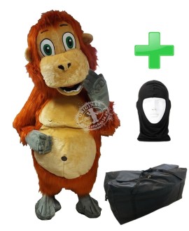 Kostüm Orang Utan / Affe + Tasche "XL" + Hygiene Maske (Hochwertig)