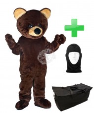 Kostüm Bär 21 + Tasche "Star" + Hygiene Maske (Hochwertig)