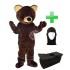 Kostüm Bär 21 + Tasche "Star" + Hygiene Maske (Hochwertig)