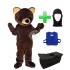 Kostüm Bär 21 + Kühlweste "Blue M24" + Tasche "Star" + Hygiene Maske (Hochwertig)