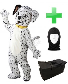 Kostüm Dalmatiner + Tasche "Star" + Hygiene Maske (Hochwertig)