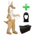 Kostüm Känguru 4 + Tasche "Star" + Hygiene Maske (Hochwertig)
