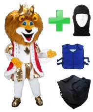Kostüm Löwe 14 + Kühlweste + Tasche L2 + Hygiene Maske (Hochwertig)
