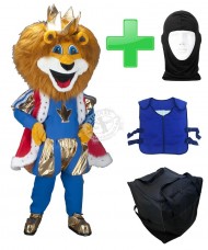 Kostüm Löwe 13 + Kühlweste + Tasche L2 + Hygiene Maske (Hochwertig)