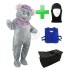 Kostüm Maus 15 + Kühlweste "Blue M24" + Tasche "Star" + Hygiene Maske (Hochwertig)