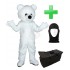 Kostüm Eisbär 1 + Tasche "Star" + Hygiene Maske (Hochwertig)