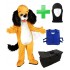 Kostüm Hund 22 + Kühlweste "Blue M24" + Tasche "Star" + Hygiene Maske (Hochwertig)