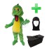 Kostüm Krokodil 5 + Tasche "Star" + Hygiene Maske (Hochwertig)