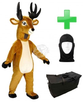 Kostüm Reh + Tasche "Star" + Hygiene Maske (Hochwertig)