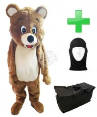 Kostüm Bär 27 + Tasche "Star" + Hygiene Maske (Hochwertig)
