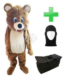 Kostüm Bär 27 + Tasche "Star" + Hygiene Maske (Hochwertig)