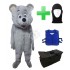 Kostüm Bär 25 + Kühlweste "Blue M24" + Tasche "Star" + Hygiene Maske (Hochwertig)