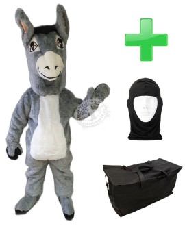Kostüm Esel 6 + Tasche "Star" + Hygiene Maske (Hochwertig)