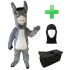Kostüm Esel 3 + Tasche "Star" + Hygiene Maske (Hochwertig)