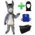 Kostüm Esel 6 + Kühlweste "Blue M24" + Tasche "Star" + Hygiene Maske (Hochwertig)