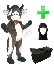 Kostüm Kuh 7 + Tasche "Star" + Hygiene Maske (Hochwertig)