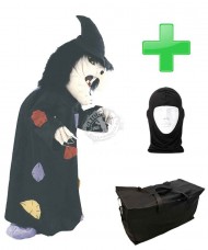 Kostüm Hexe 1 + Tasche "Star" + Hygiene Maske (Hochwertig)