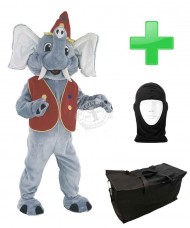 Kostüm Elefant 7 + Tasche "Star" + Hygiene Maske (Hochwertig)