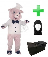 Kostüm Schwein 4 + Tasche "Star" + Hygiene Maske (Hochwertig)