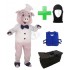 Kostüm Schwein 7 + Kühlweste "Blue M24" + Tasche "Star" + Hygiene Maske (Hochwertig)