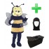 Kostüm Biene 3 + Tasche "Star" + Hygiene Maske (Hochwertig)