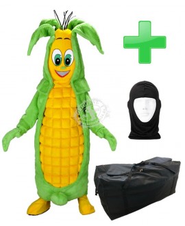 Kostüm Maiskolben + Tasche "XL" + Hygiene Maske (Hochwertig)