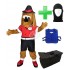 Kostüm Hund 24 + Kühlweste "Blue M24" + Tasche "Star" + Hygiene Maske (Hochwertig)