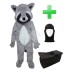 Kostüm Waschbär 5 + Tasche "Star" + Hygiene Maske (Hochwertig)