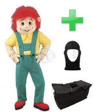 Person Kind / Junge Kostüm + Tasche "Star" + Hygiene Maske (Hochwertig)