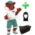 Kostüm Fuchs 7 + Tasche "Star" + Hygiene Maske (Hochwertig)