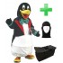 Kostüm Pinguin 1 + Tasche "Star" + Hygiene Maske (Hochwertig)