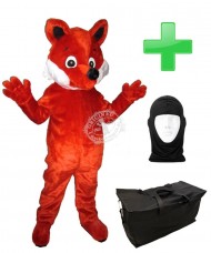 Kostüm Fuchs 4 + Tasche "Star" + Hygiene Maske (Hochwertig)