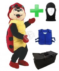 Kostüm Maikäfer + Kühlweste "Blue M24" + Tasche "Star" + Hygiene Maske (Hochwertig)