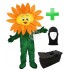 Kostüm Sonnenblume + Tasche "Star" + Hygiene Maske (Hochwertig)
