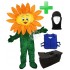 Kostüm Sonnenblume + Kühlweste "Blue M24" + Tasche "Star" + Hygiene Maske (Hochwertig)