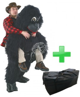 Kostüm Gorilla 10 + Tasche "XXL" (Hochwertig)