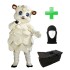 Kostüm Schaf 3 + Tasche "Star" + Hygiene Maske (Hochwertig)
