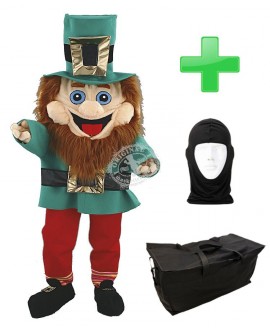 Kostüm St. Patrick's Kobold 1 + Tasche "Star" + Hygiene Maske (Hochwertig)