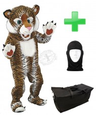 Kostüm Tiger 17 + Tasche "Star" + Hygiene Maske (Hochwertig)